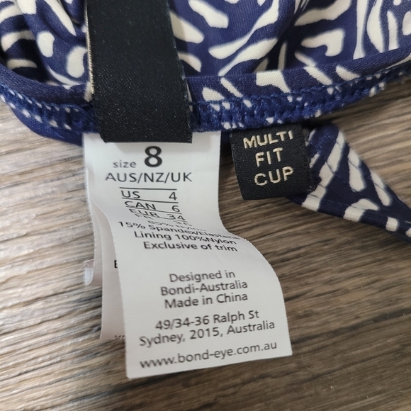 Bond-eye Australia multi one piece swimsuit size 4 - Picture 8 of 8